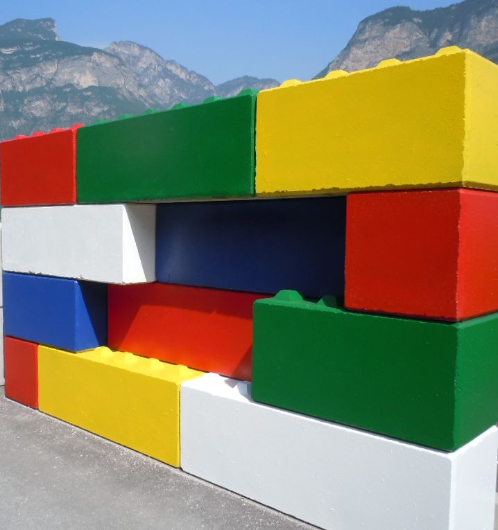 Trennwände EURO-LEGO muro di prova